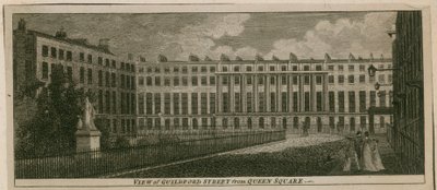 Utsikt över Guidford Street från Queen Square av English School