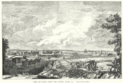 Utsikt över Leith, från Easter Road, 1751 av English School