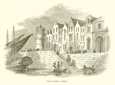 Utsikt över Leith, 1650 av English School