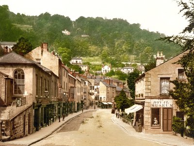 Utsikt över Matlock Bath (handfärgat foto) av English School