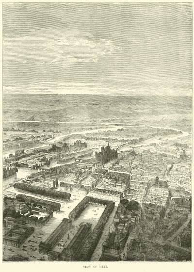 Utsikt över Metz, oktober 1870 av English School