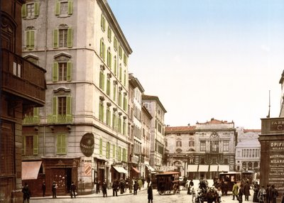 Utsikt över Rom (handfärgat foto) av English School