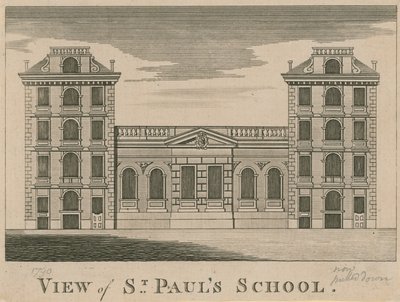 Utsikt över St Pauls School av English School