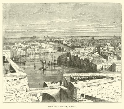 Utsikt över Valletta, Malta av English School