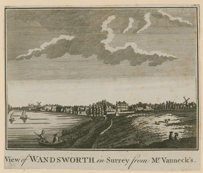 Utsikt över Wandsworth i Surrey från Mr Vannecks av English School