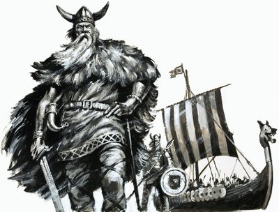 Vikinga och långskepp av English School