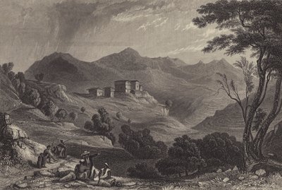 Byn Naree, Indien (gravyr) av English School