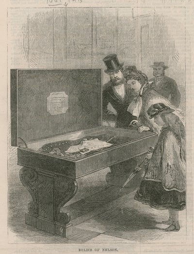Besök på Greenwich Hospital; Reliker av Nelson av English School