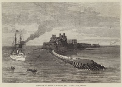 Prinsen av Wales resa till Indien, Castellamare, Brindisi (gravyr) av English School