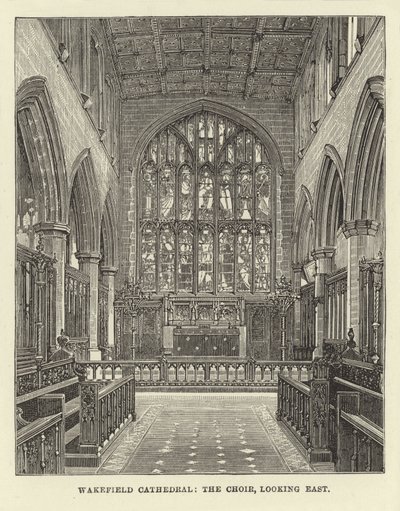 Wakefield Cathedral, kören, blickar österut av English School