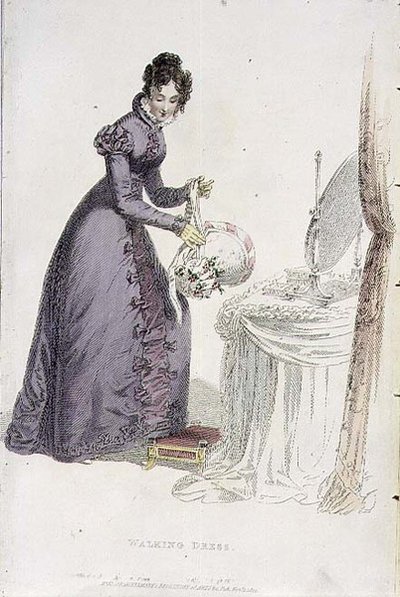 Walking Dress, modetallrik från Ackermann