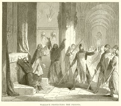 Wallace schützt die Priester von English School