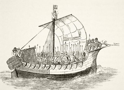 Krigsskepp på 1400-talet, från 