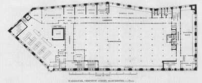 Warehouse, Chepstow Street, Manchester (gravyr) av English School