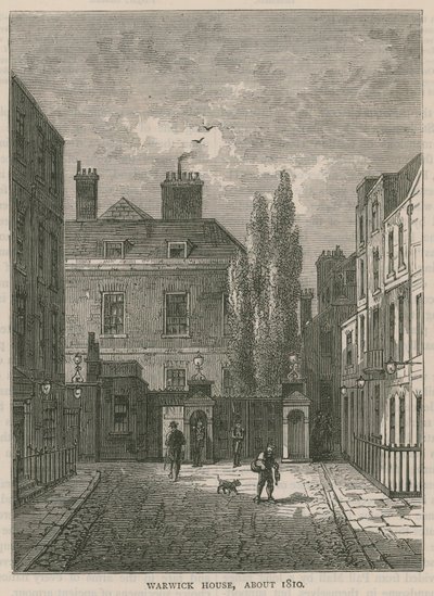 Warwick House, London, omkring 1810 av English School