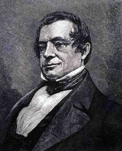 Washington Irving (1783-1859) (gravyr) av English School