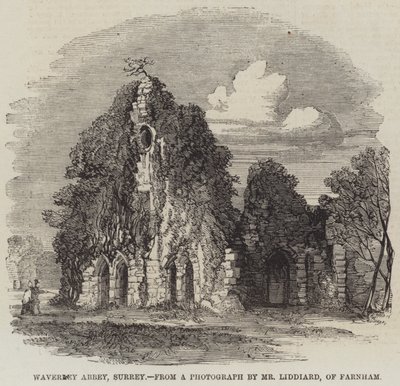 Waverley Abbey, Surrey (gravyr) av English School