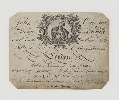 Weaver and Mercer, John Crozier, byteskort av English School