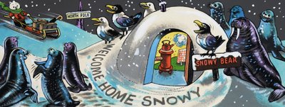 Välkommen hem Snowy av English School