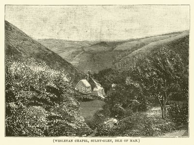 Wesleyan Chapel, Sulby-Glen, Isle of Man (gravyr) av English School