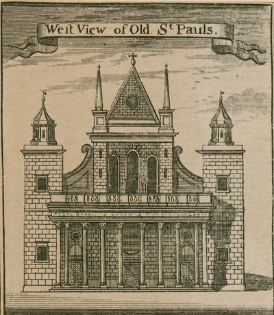 Väster utsikt över Old St Paul
