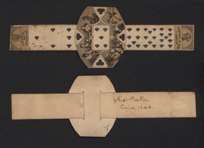 Whistdisk, c1840 (färgad gravyr) av English School