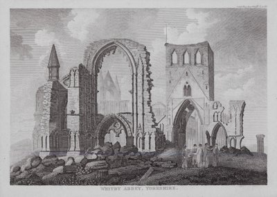Whitby Abbey, Yorkshire (gravyr) av English School