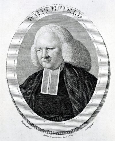 Whitefield, graverad av Trotter efter Russell, 1783 av English School