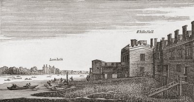Whitehall, London, som det var på 1700-talet, från 