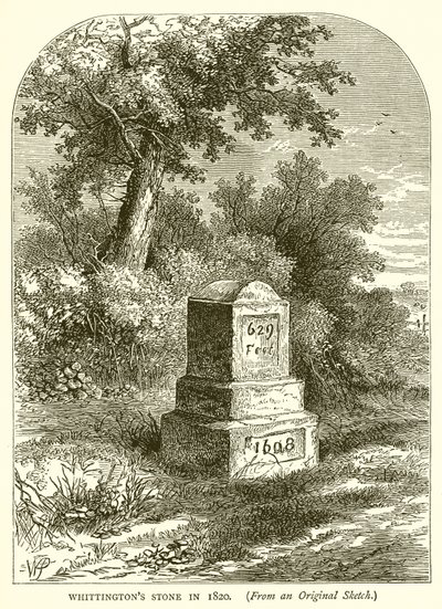 Whittingtons Stone 1820 av English School