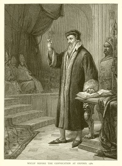 Wiclif före konvokationen i Oxford, 1382 av English School