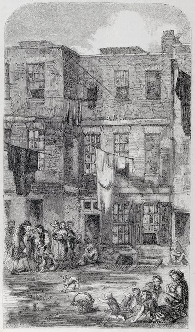 Wild Court, utanför Great Wild Street, Drury Lane av English School