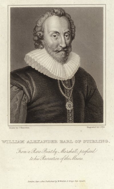 William Alexander, 1:e earl av Stirling (ca 1570 - 12 september 1640) av English School