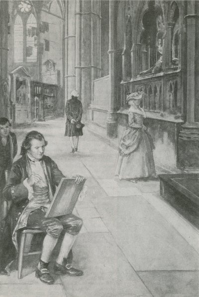 William Blake lär sig att rita bilder av English School