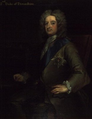 William Cavendish, 2:a hertigen av Devonshire (olja) av English School