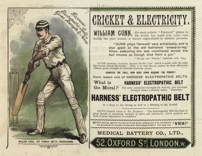 William Gunn, den berömda Notts-proffsen av English School