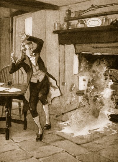 William Herschels hemmagjorda ugn kollapsar av English School