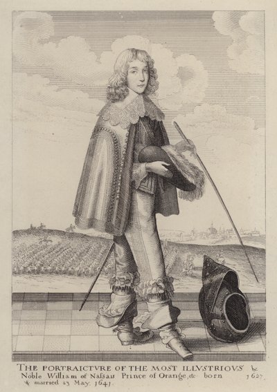 Vilhelm II av Orange-Nassau, Prins av Orange (etsning) av English School
