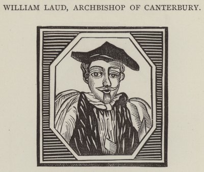 William Laud, ärkebiskop av Canterbury (gravyr) av English School