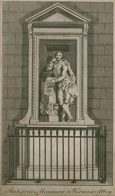 William Shakespeare monument av English School