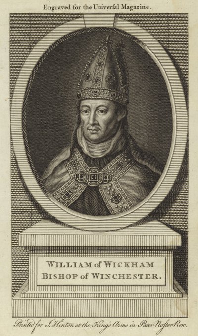 William av Wickham, biskop av Winchester av English School