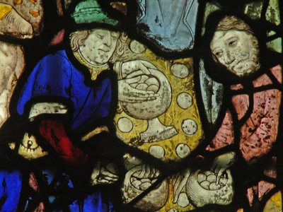 Fenster S4 mit Manna vom Himmel von English School