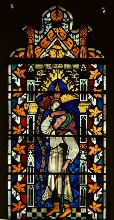 Fenster mit Darstellung von Abraham von English School