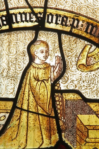 Fenster s6, einen Stifter darstellend - Calloway von English School