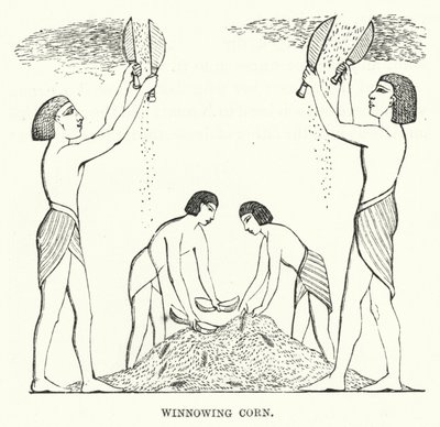 Winnowing Corn (gravyr) av English School