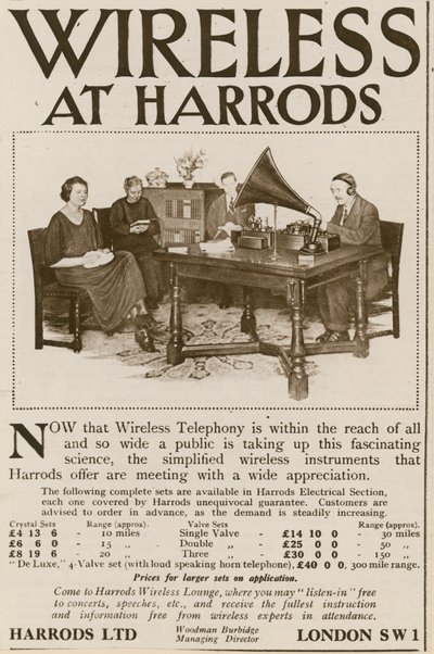 Trådlöst på Harrods av English School