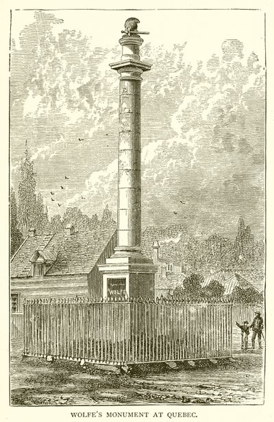 Wolfes Monument i Quebec av English School