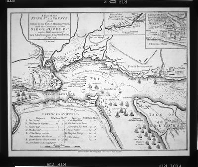 Wolfes plan för belägringen av Quebec 1759 av English School