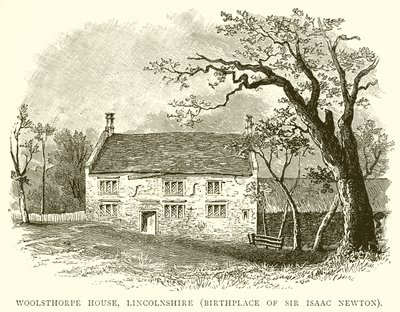 Woolsthorpe House, Lincolnshire (Sir Isaac Newtons födelseplats) av English School