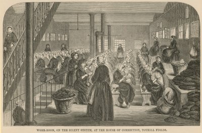 Arbetsrum på Tothill Fields House of Correction av English School